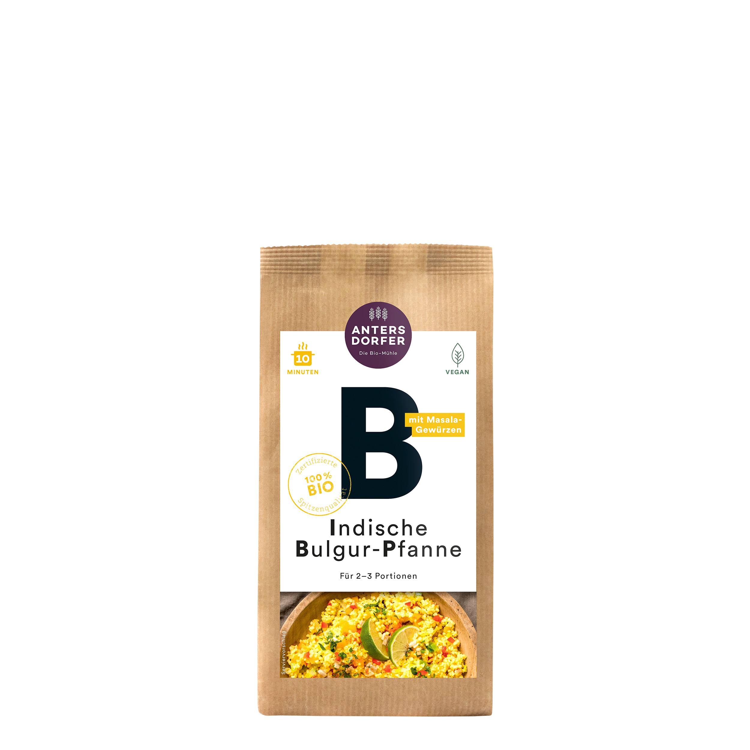 Bio indische Bulgur-Pfanne